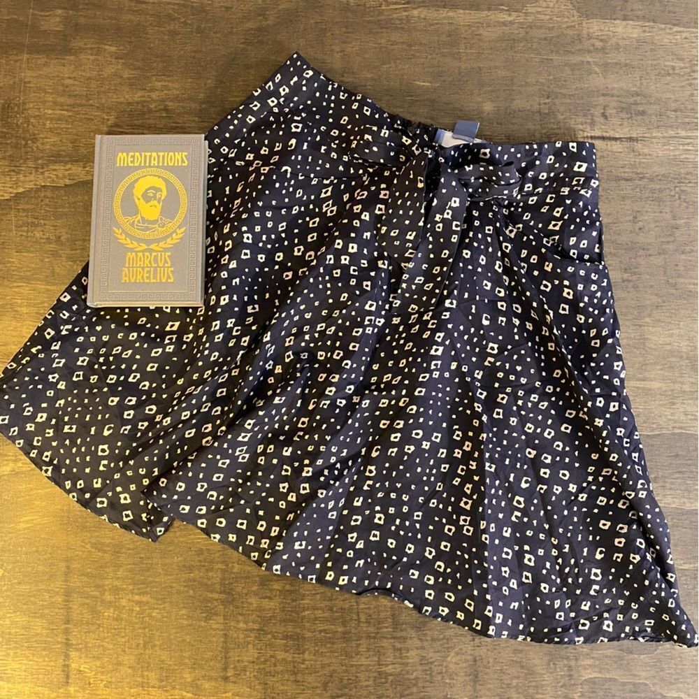 Black and White Patterned Skirt